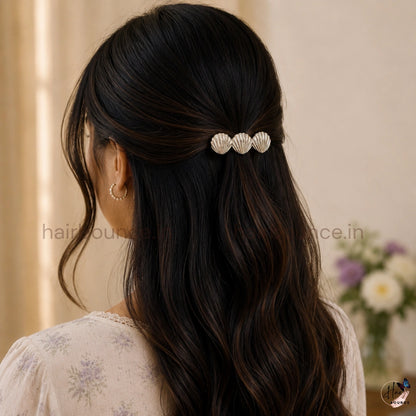 Shell Shine Metallic Center Hair Clip