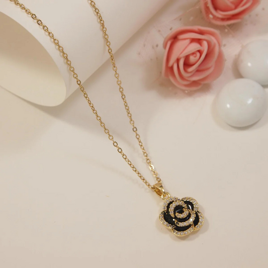 Black Rose Necklace
