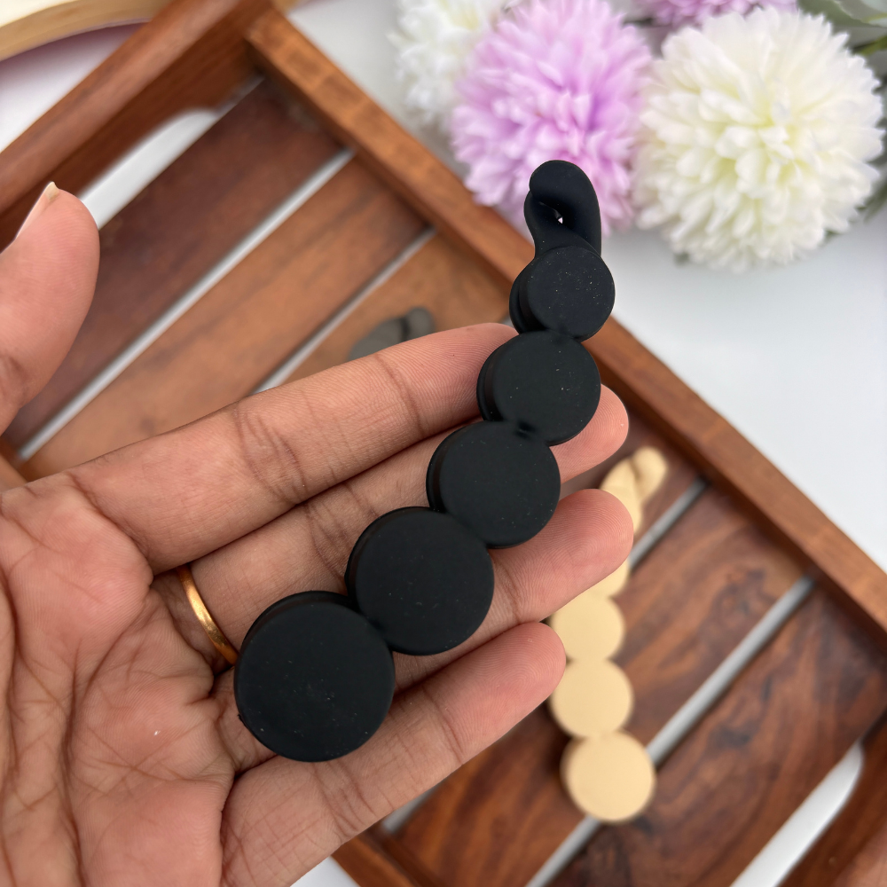 Matte Circle Banana Clip