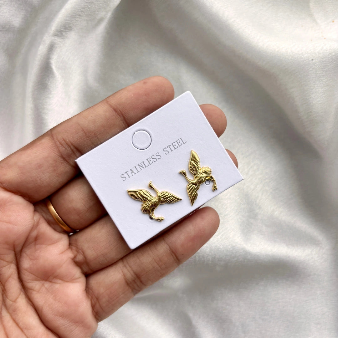 Golden Swan Stainless Steel Studs