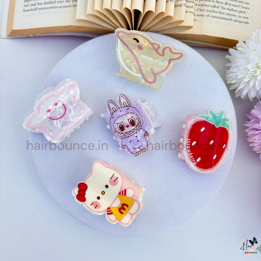 Dreamy Delights Mini Hair Claw Set – Pack of 5