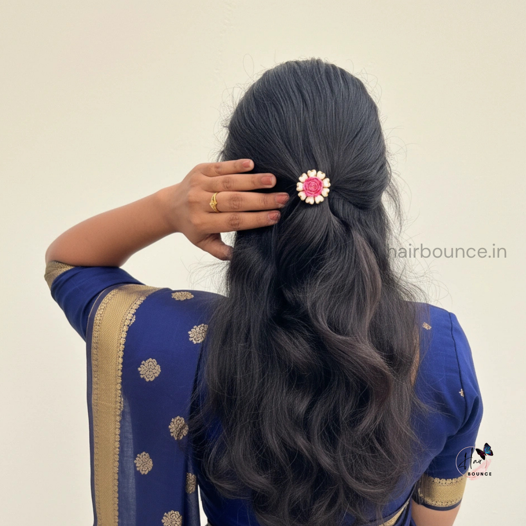 Rosé Charm Hair Tie