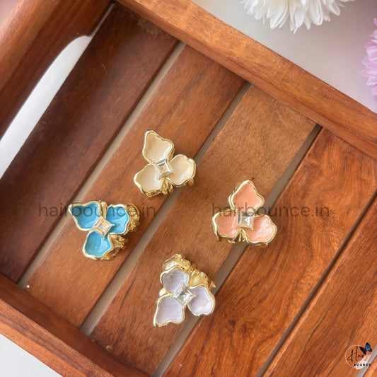 Butterfly Crystal Premium Metal Hair Claw - Small