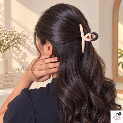 Dual Colour Loop Hair Claw - Medium