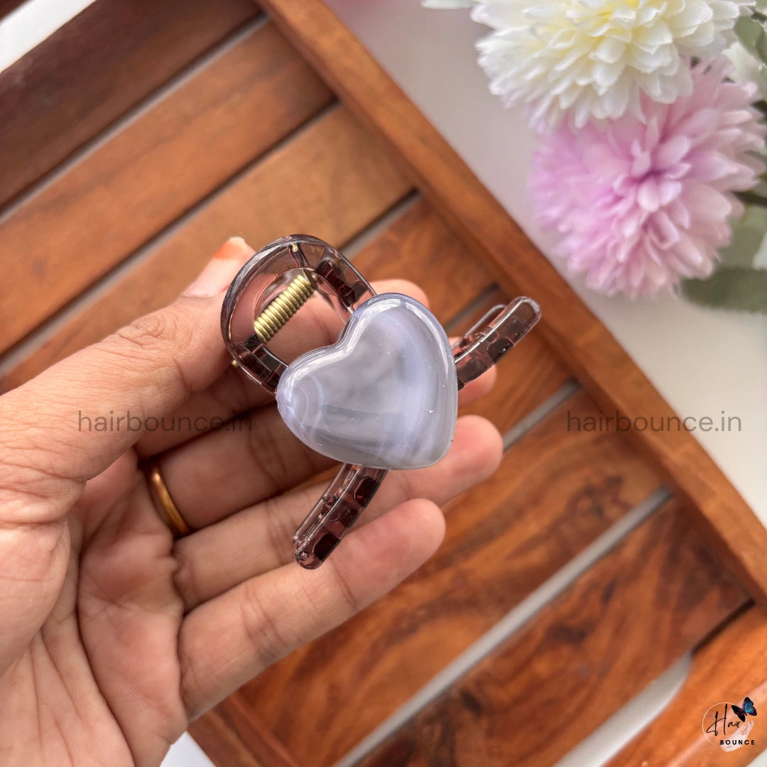 Heart Loop Hair Claw - Medium