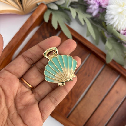 Premium Colourful Shell Hair Claw - Medium