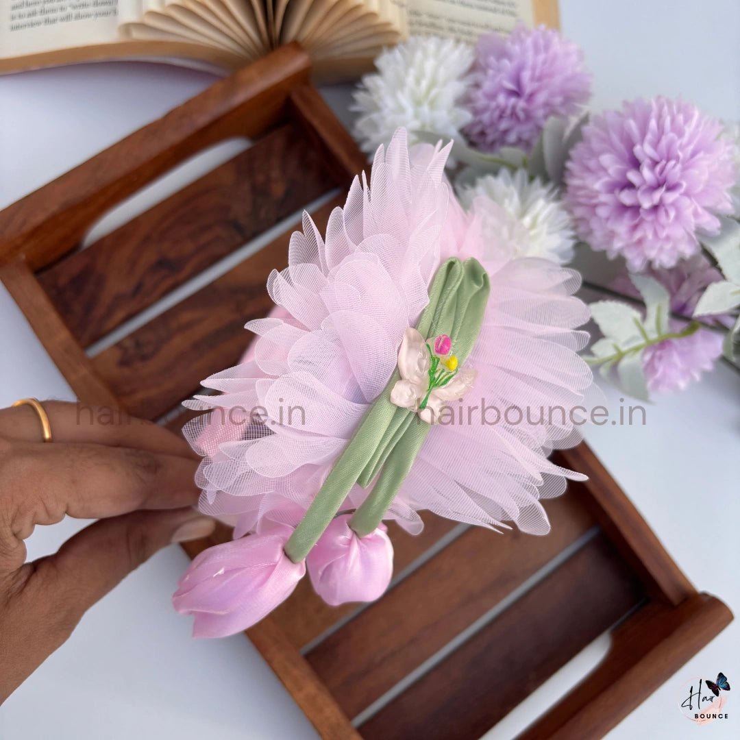 Butterfly Tulip Mesh Floral Headband for Girls