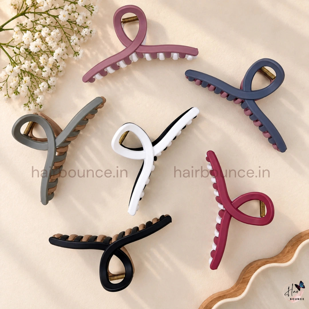 Dual Colour  Loop Hair Claw - Large