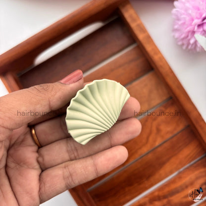 Pastel Shades Shell Hair Claw – Small
