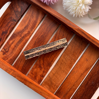 Antique Dual Line Rectangle Hair Clip