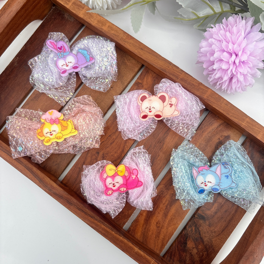 Toy Bow Alligator Clip