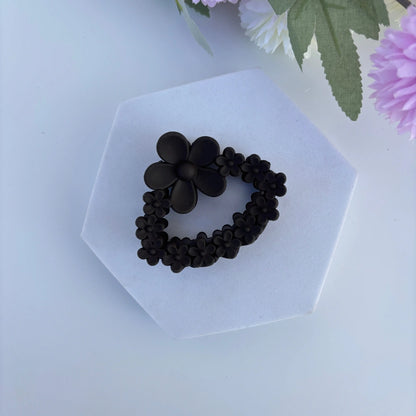 Oval Flower Hair Claw - Medium