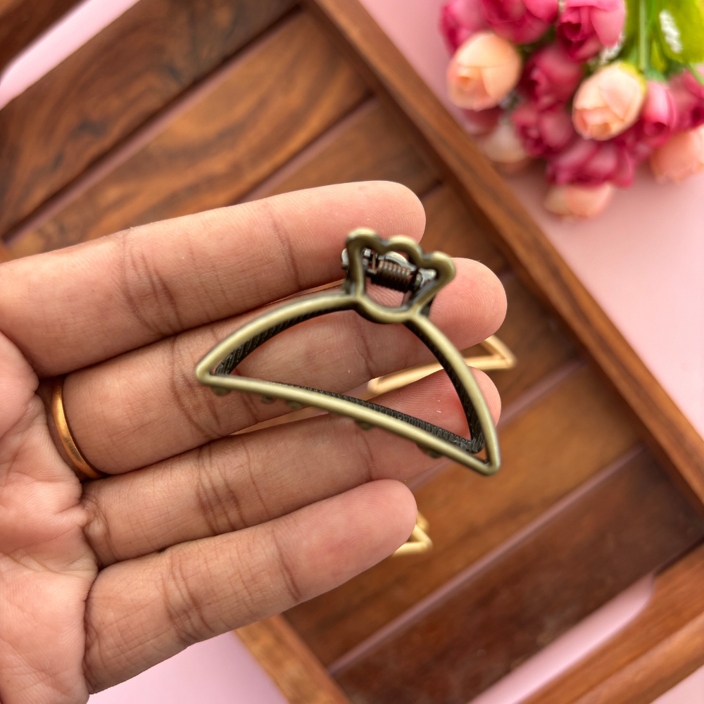 Metal Curve D Shape Hair Claw
