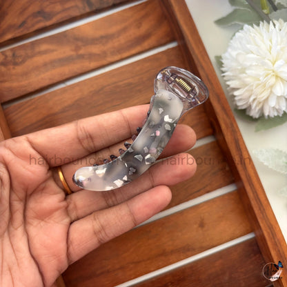 Confetti Jelly Banana Hair Claw – Medium