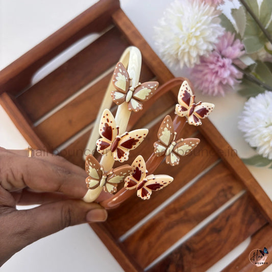 Vintage Butterfly Hairband – Dual Tone Collection