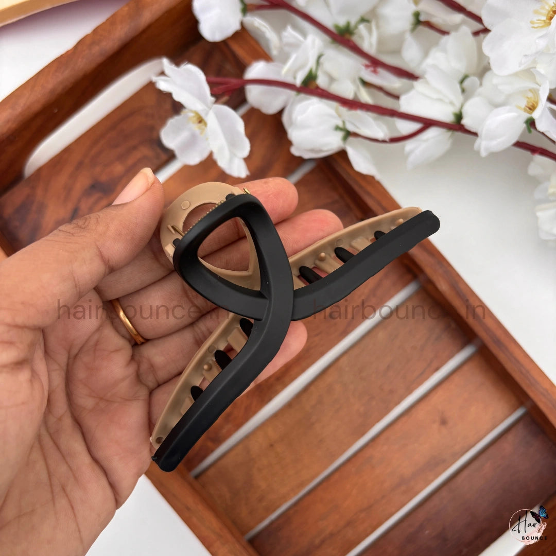 Dual Colour  Loop Hair Claw - Large