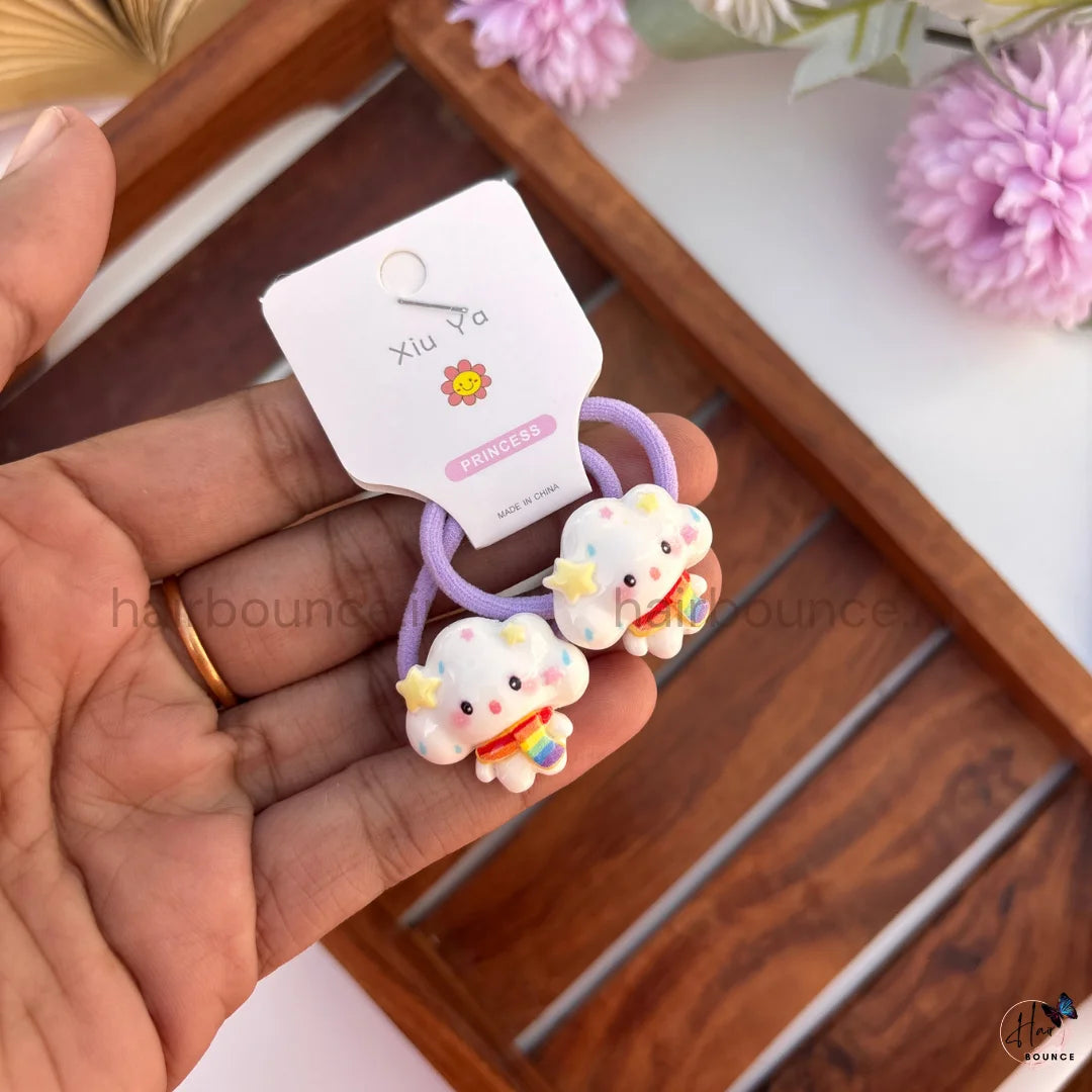 Little Cuties Kids Hair Rubber Bands – Pack of 5