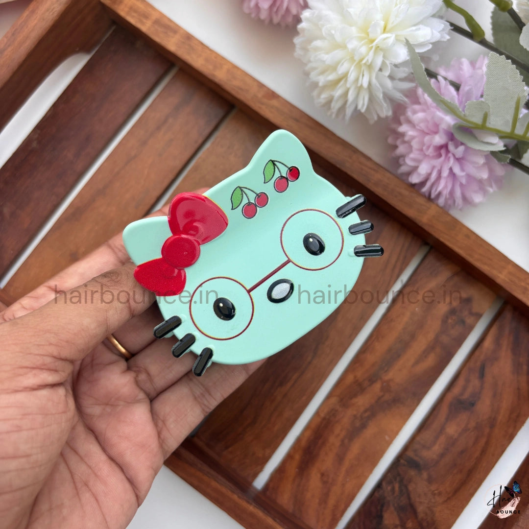 Cute Kitty Cartoon Hair Claw Clip – Large