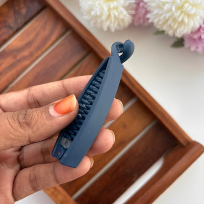 Matte Finish Classic Banana Hair Clip - Medium