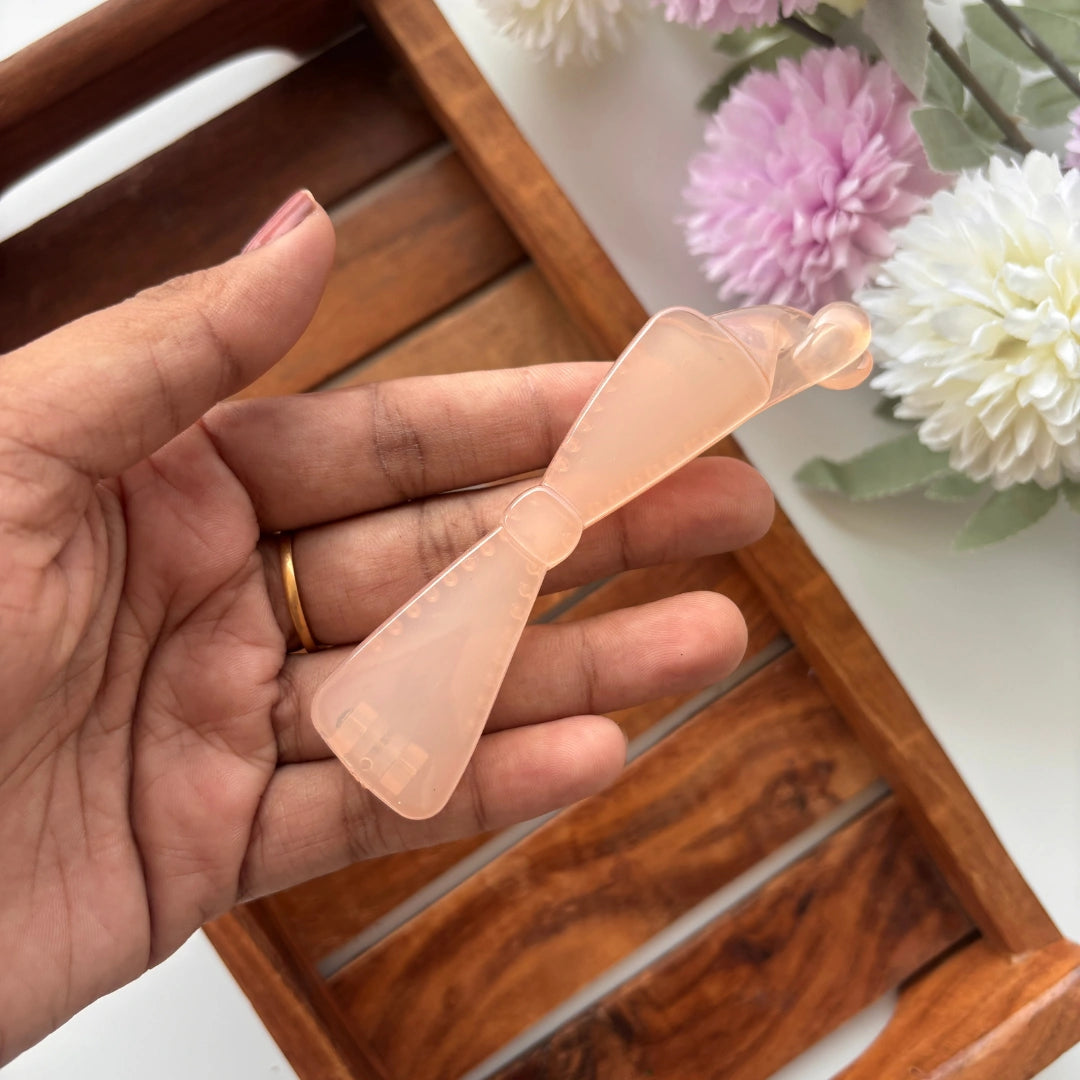 Glossy Classic Bow Banana Clip - Medium