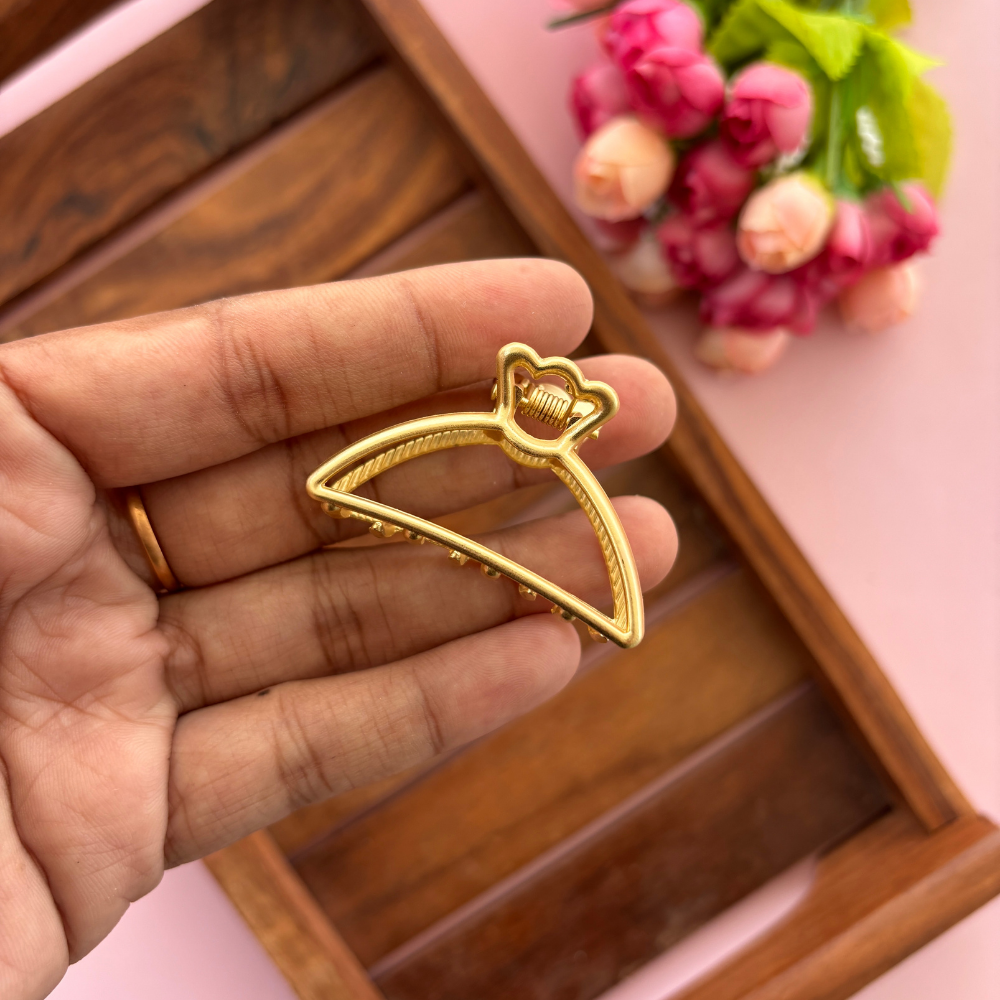 Metal Curve D Shape Hair Claw