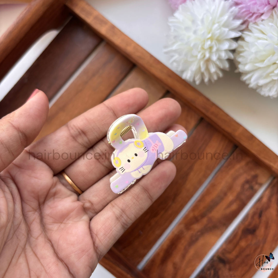 Kawaii Kitty Stretch Pose Hair Claw – Small