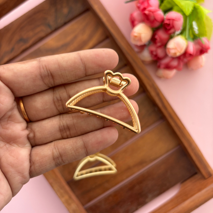 Metal Curve D Shape Hair Claw