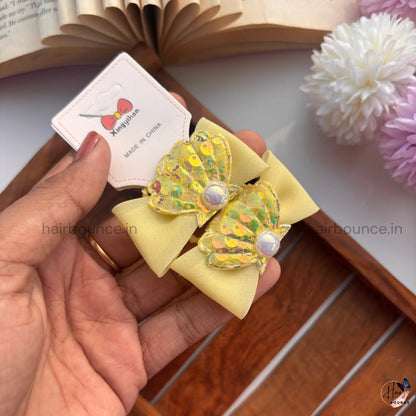 Mermaid Shell Bow Rubber Bands