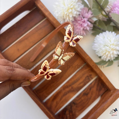 Vintage Butterfly Hairband – Dual Tone Collection