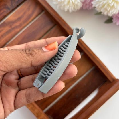 Matte Finish Classic Banana Hair Clip - Medium