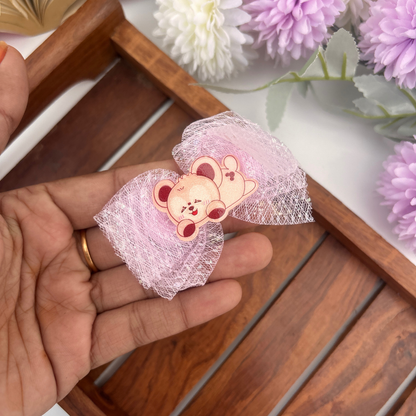 Toy Bow Alligator Clip