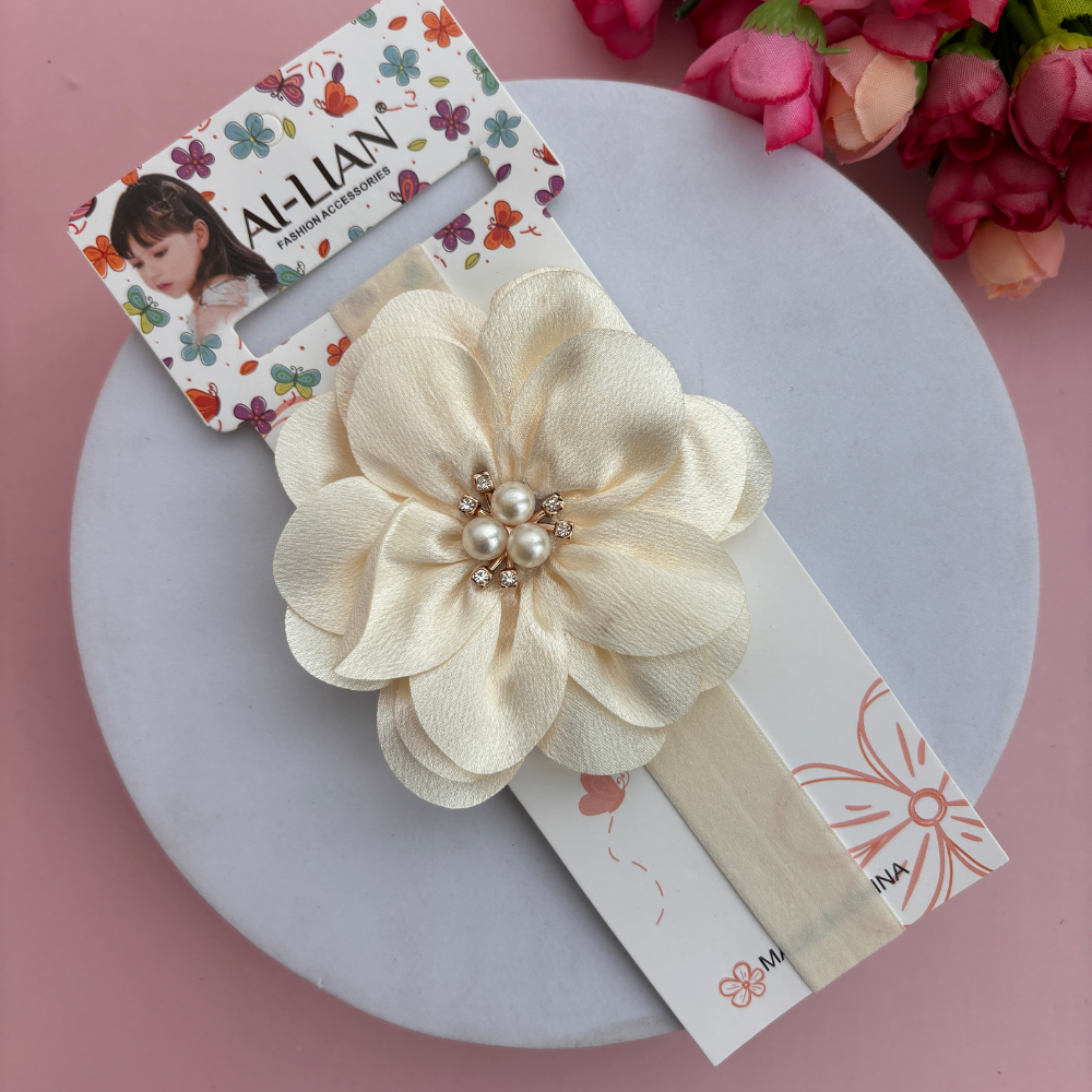 New Born Flower Pearl Headband