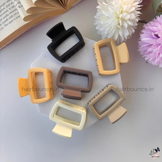 Nude Shade Square Hair Claw – Small