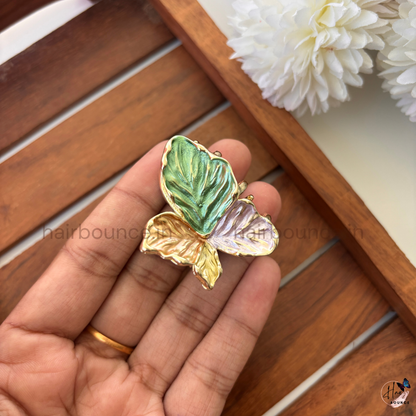 Iridescent Petal Butterfly Hair Claw – Medium