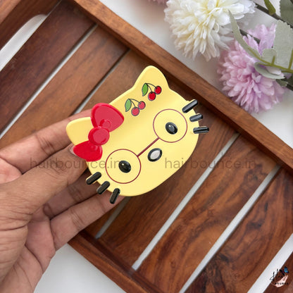 Cute Kitty Cartoon Hair Claw Clip – Large