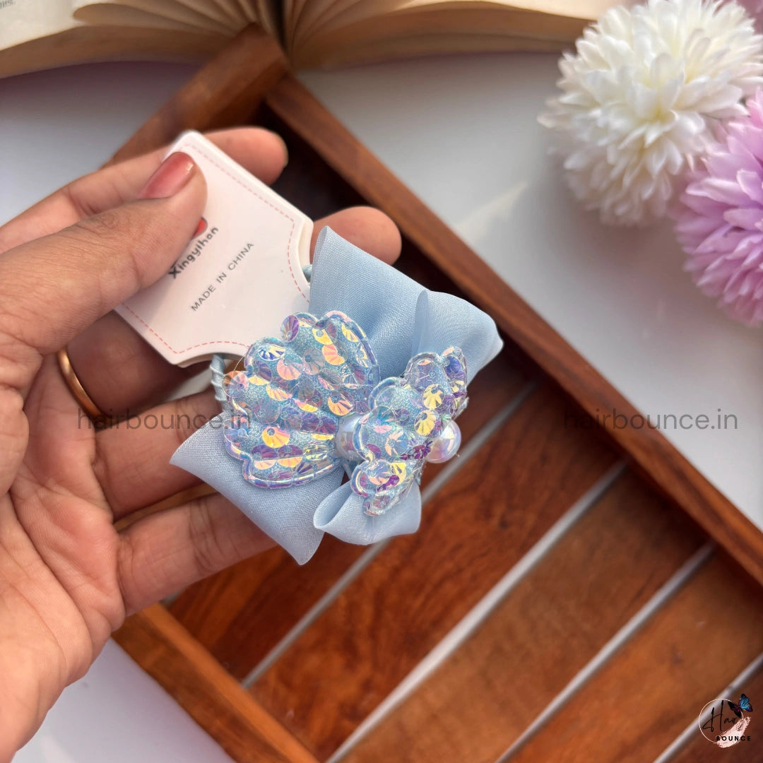 Mermaid Shell Bow Rubber Bands