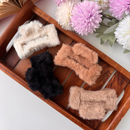 Nude Shade Rectangle Hair Claw - Large