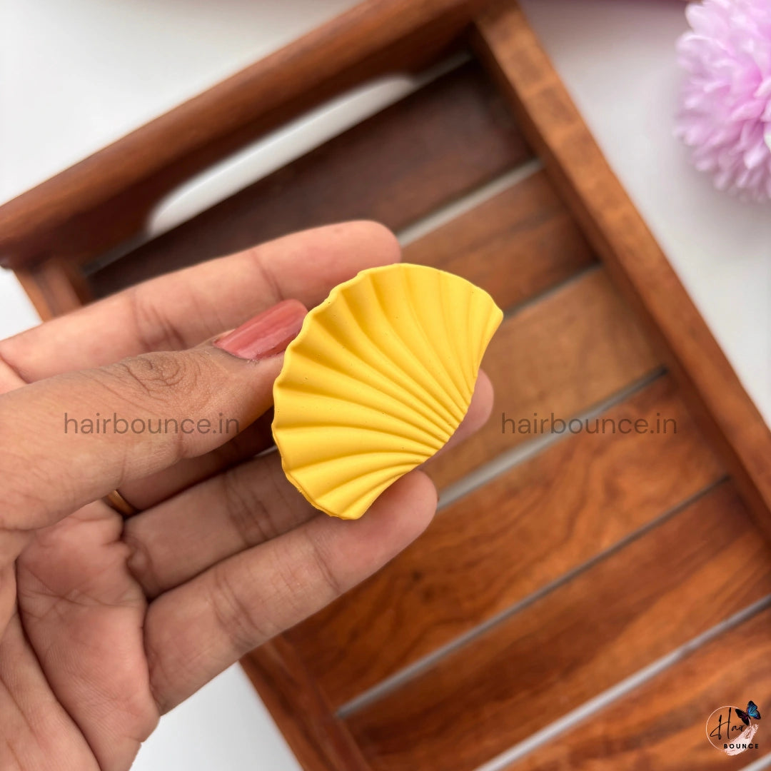 Pastel Shades Shell Hair Claw – Small