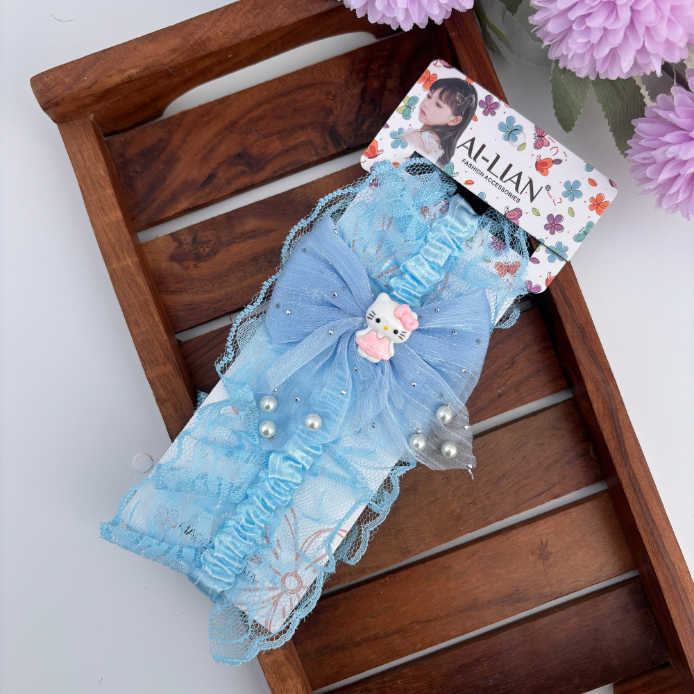 Pearl Kitty Charm Baby Headband