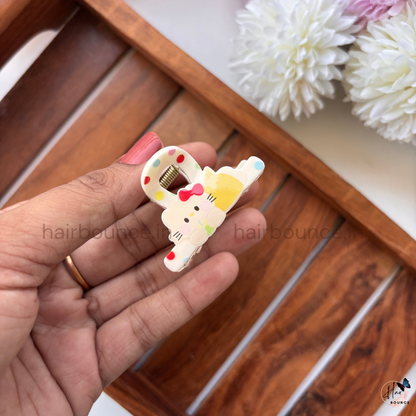 Kawaii Kitty Stretch Pose Hair Claw – Small