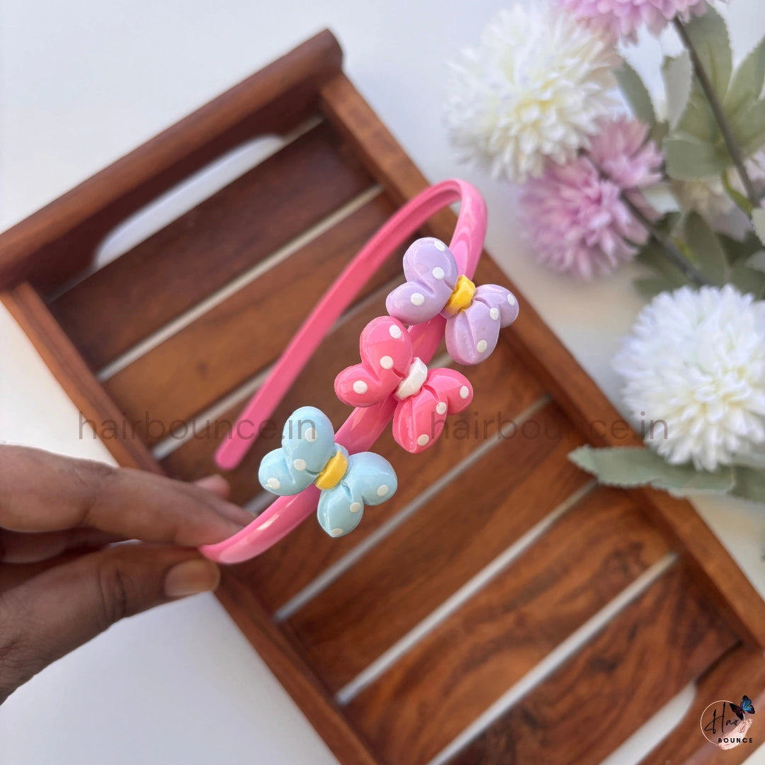 Polka Bow Hairband – Pastel Collection