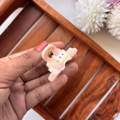 Kawaii Kitty Stretch Pose Hair Claw – Small