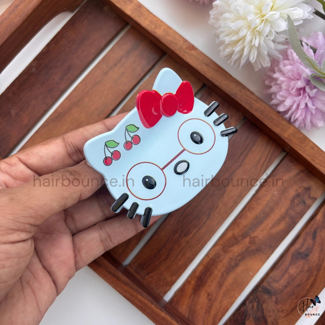 Cute Kitty Cartoon Hair Claw Clip – Large