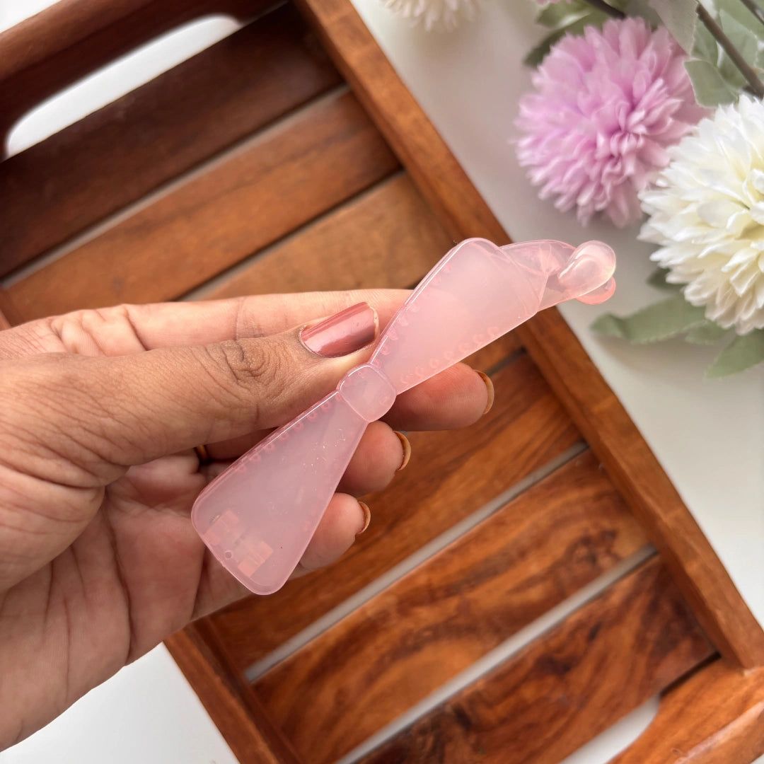 Glossy Classic Bow Banana Clip - Medium