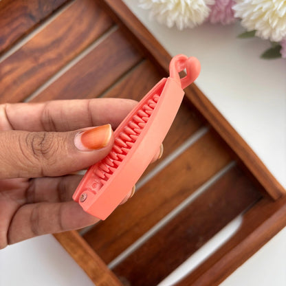 Matte Finish Classic Banana Hair Clip - Medium