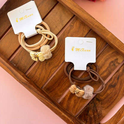 Bow Stone Rubber Band - Pack of 3