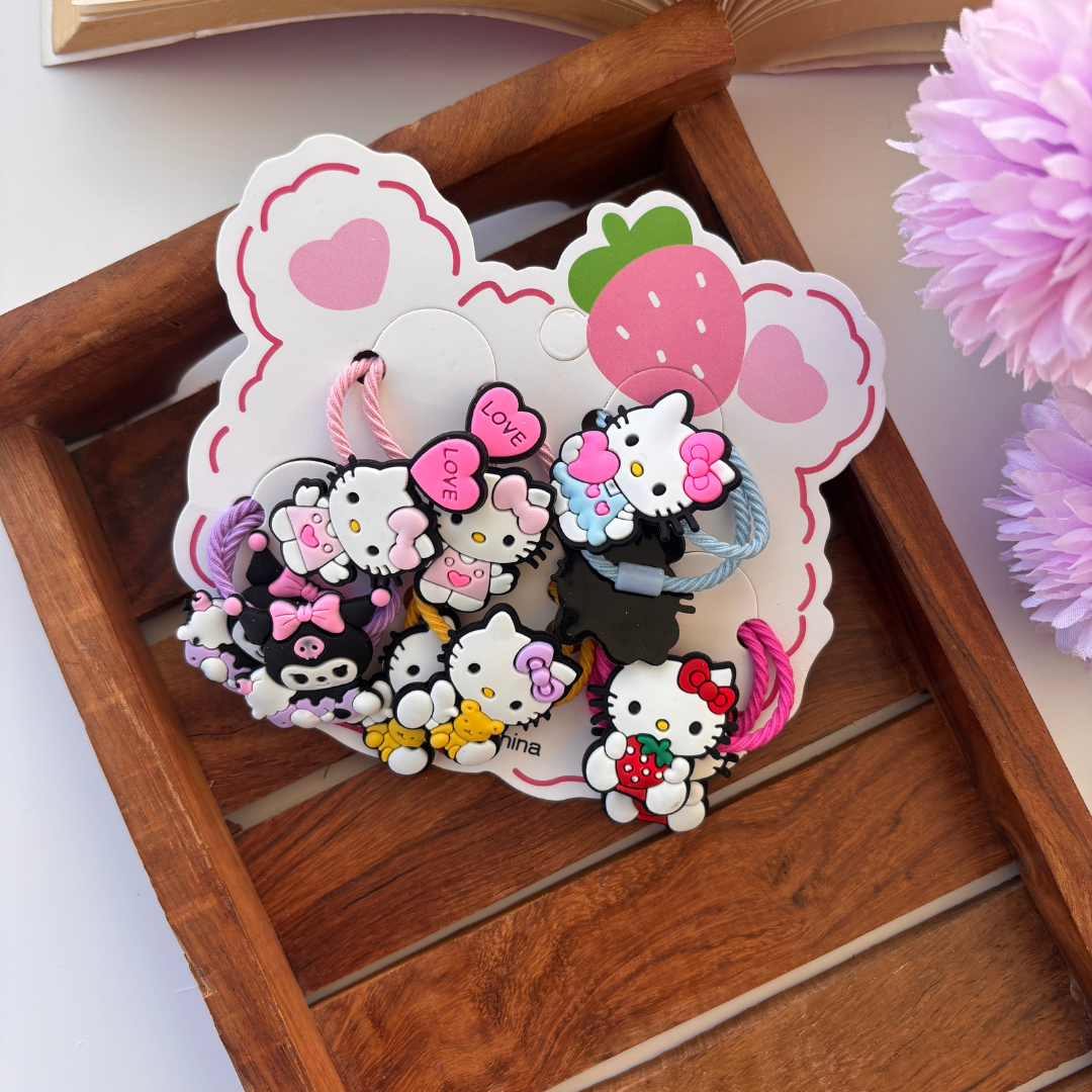 Cute Rubber Bands - Set of 5 Pairs