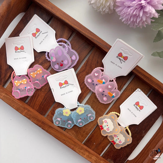 Cute Bunny Cartoon Rubber Bands