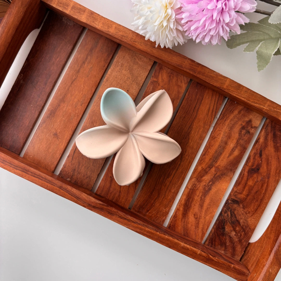 Dual Shade Lilly Flower Hair Claw – Large