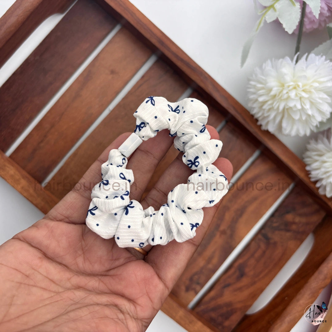 Classic Printed Fabric Hair Scrunchies for Women & Girls